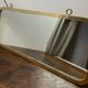 Grand miroir vintage en laiton