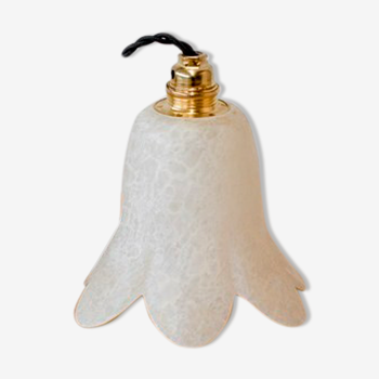 Vintage marbled tulip walking lamp
