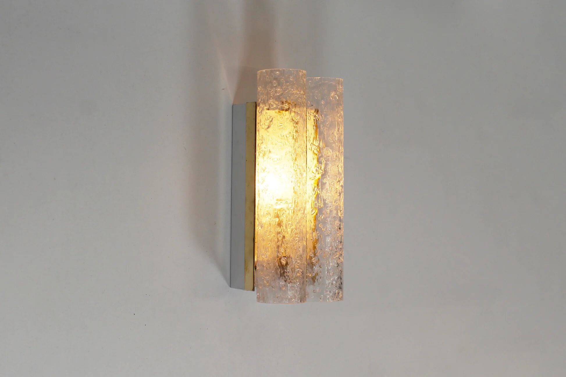 Wall lamp in brass and glass by Doria Leuchten