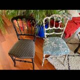 Two Napoleon III chairs, completely restored