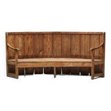 Rustic High-Back Tavern Settle, England, 18th Century