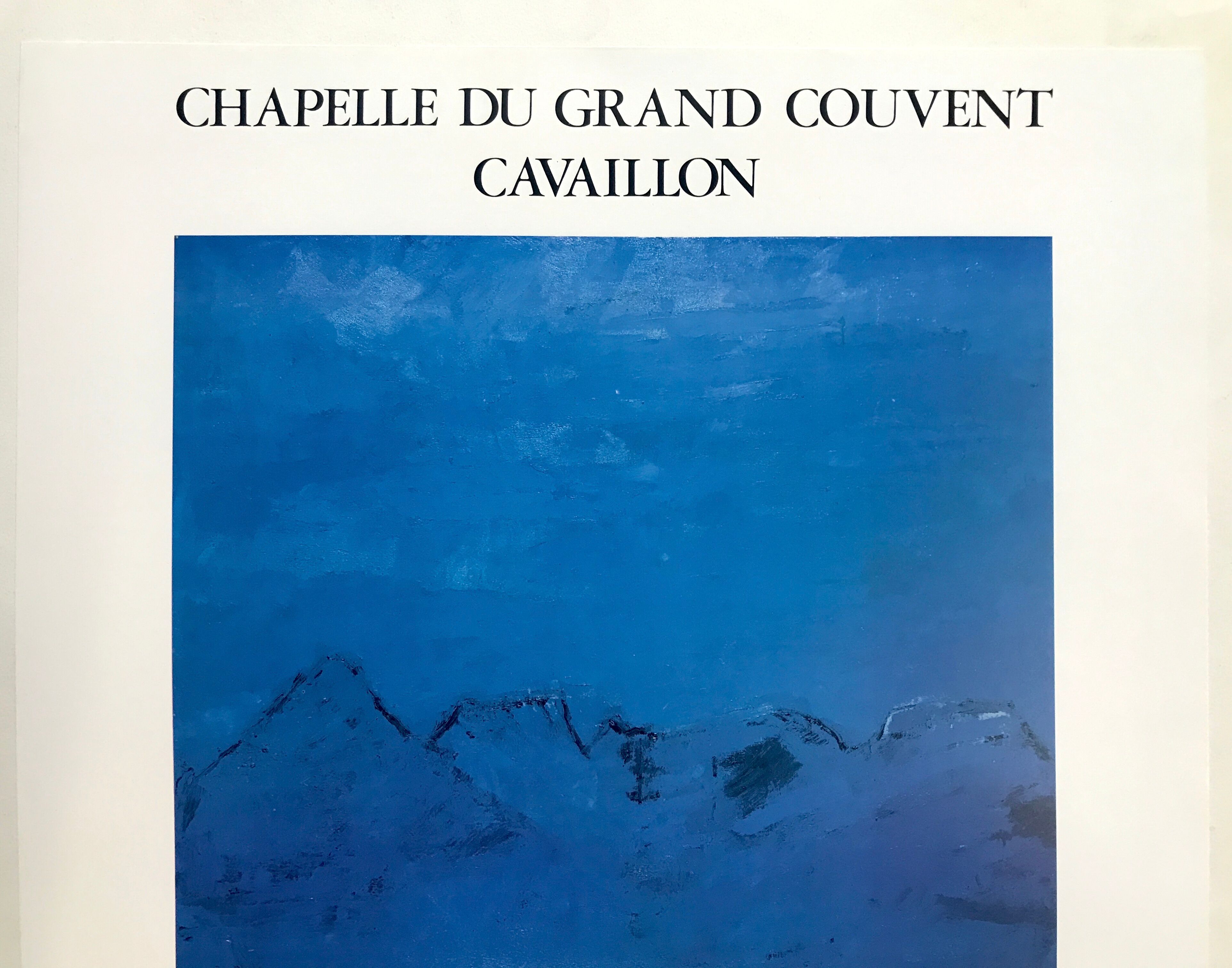 Exhibition poster by Bernard Cathelin, Chapelle du Grand Couvent, Cavaillon, 1980