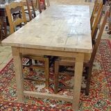 Large 19th Century Farm Table - Solid Wood - 240 cm