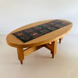 Oval coffee table by Guillerme and Chambron for "Your home", France 60s