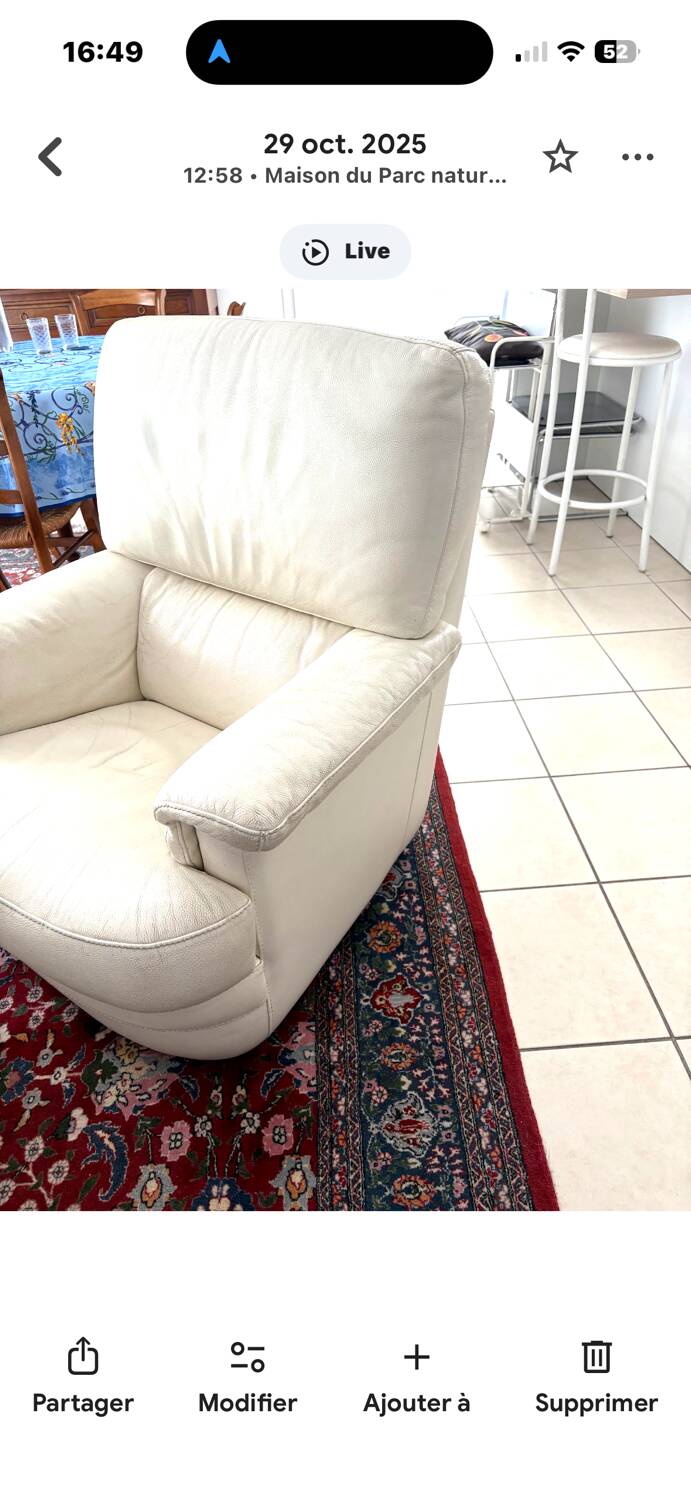 Leather armchairs