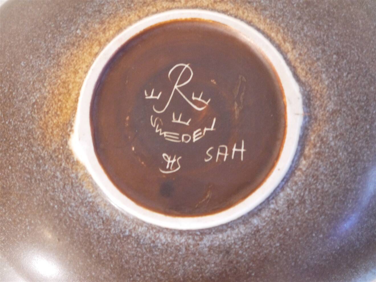 Ceramic bowl by Carl Harry Stalhane 1960