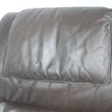 Design Leather Lounge Chair including Ottoman from the 1990s