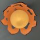 Vintage ceramic enamel flower pendant