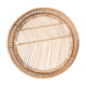 Round rattan top