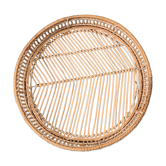 Round rattan top