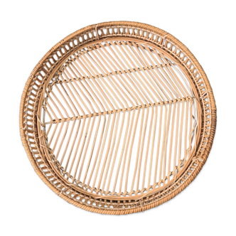 Round rattan top