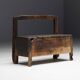 Banc Coffre Primitif Wabi Sabi, France, 19ème Siècle