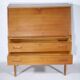 Danish Design Teak Secretary Desk 1960s Office Cabinet, Model 68,