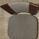 Wood and tweed chairs by Acerbis International, Italy, 1980s, set of 4.