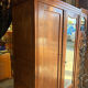 Antique Parisian wardrobe with mirror, hanging space and drawers.