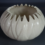 Charolles art-deco cracked ceramic picnic vase