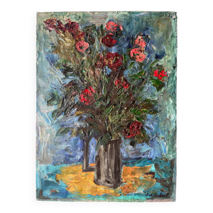 Bouquet de fleurs, technique