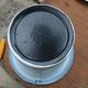 White enamelled bucket