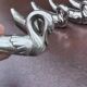 Set of 6 vintage silver-plated swan knife rests