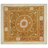 Hand-knotted rug, vintage Turkish rug 131x144 cm