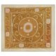 Hand-knotted rug, vintage Turkish rug 131x144 cm