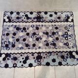 Vintage rugs, patchwork of crocheted patterns, handmade