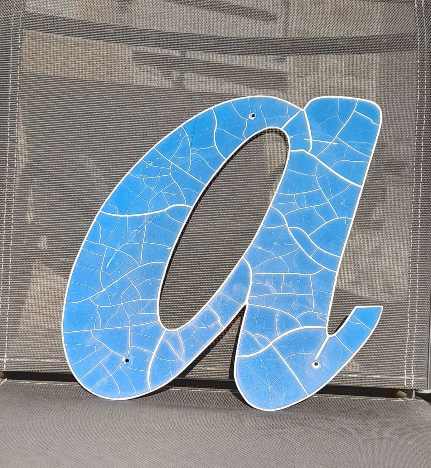 Metal sign letter 80s