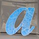 Metal sign letter 80s