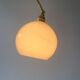 Old vintage curve opal wall lamp