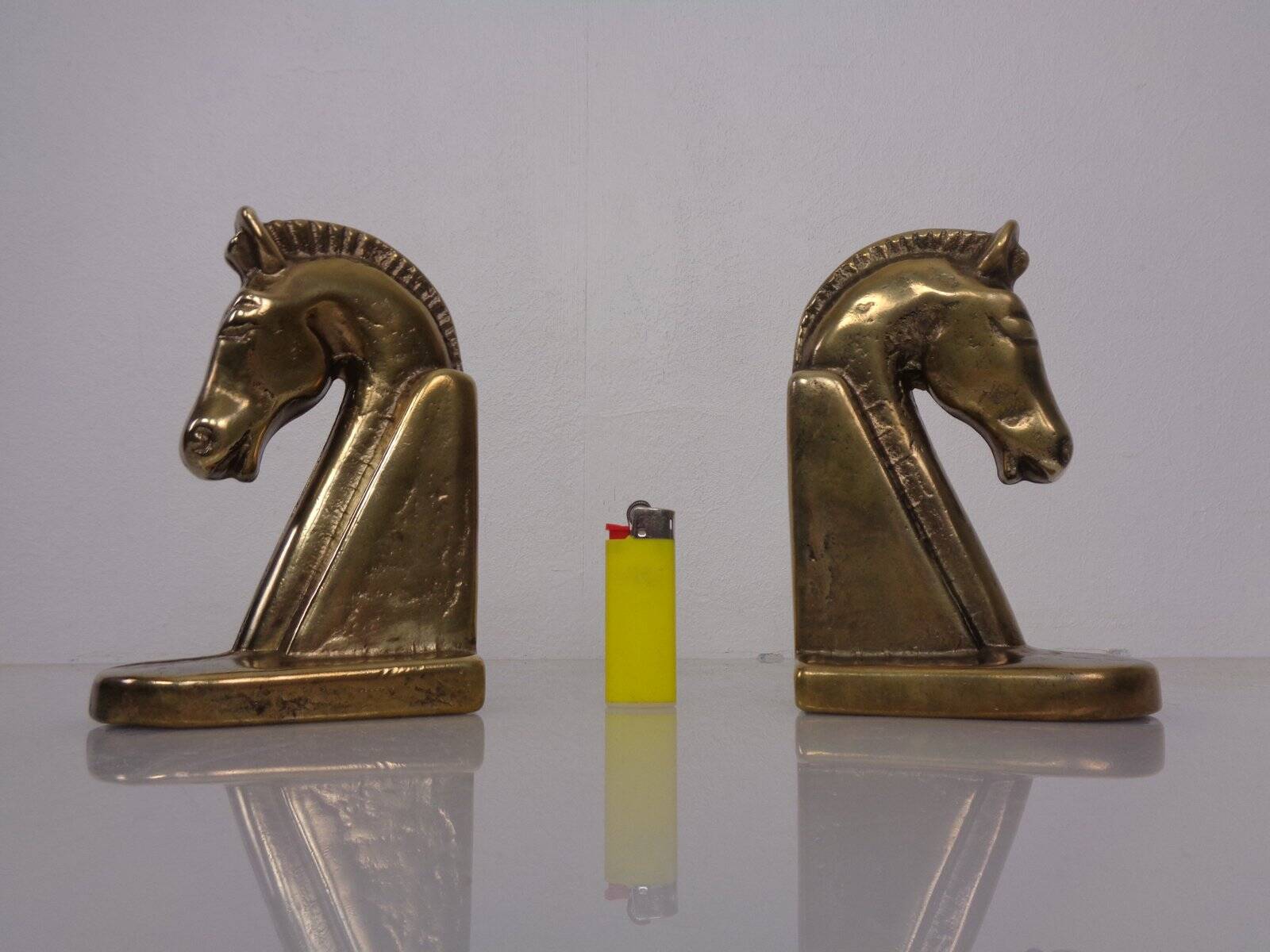 Brass Horse Bookends, 1960s, Set of 2