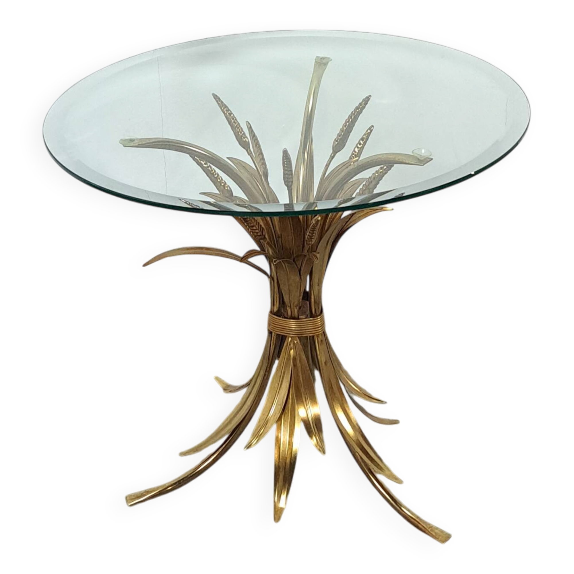 Table à maïs ronde coréenne Hans Kögl avec lame de glaçage