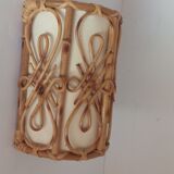 Vintage bamboo wall lamp