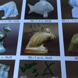 Roger Guerin - Stylised Pelican - Art Deco sculpture in sandstone (from Bouffioulx)