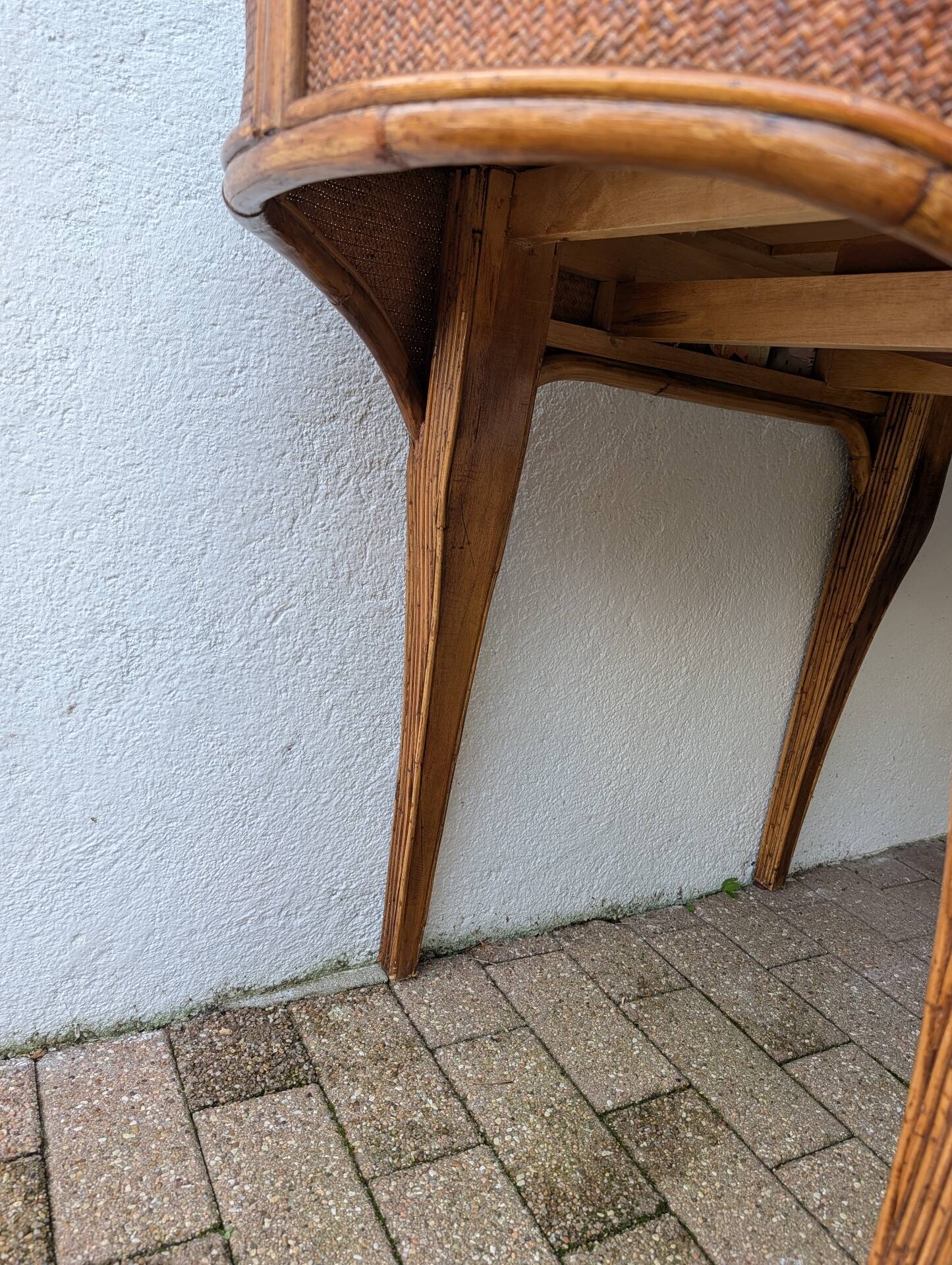 Kalma rattan secretary desk – Ramón Castellano, 1970s