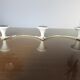 Coat holder 3 white and chrome patères 50s