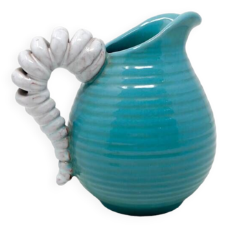 Mid-Century Modern Ceramic Pitcher signed Alexander, Belgium, 1950s