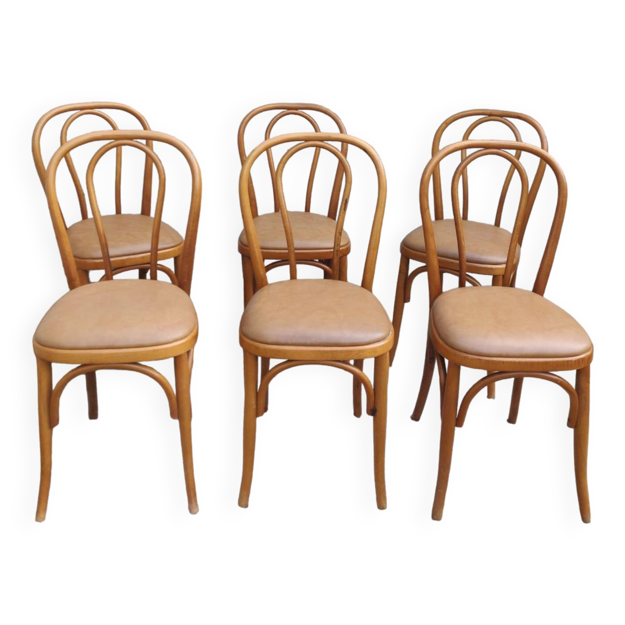 Suite of 6 bistro chairs