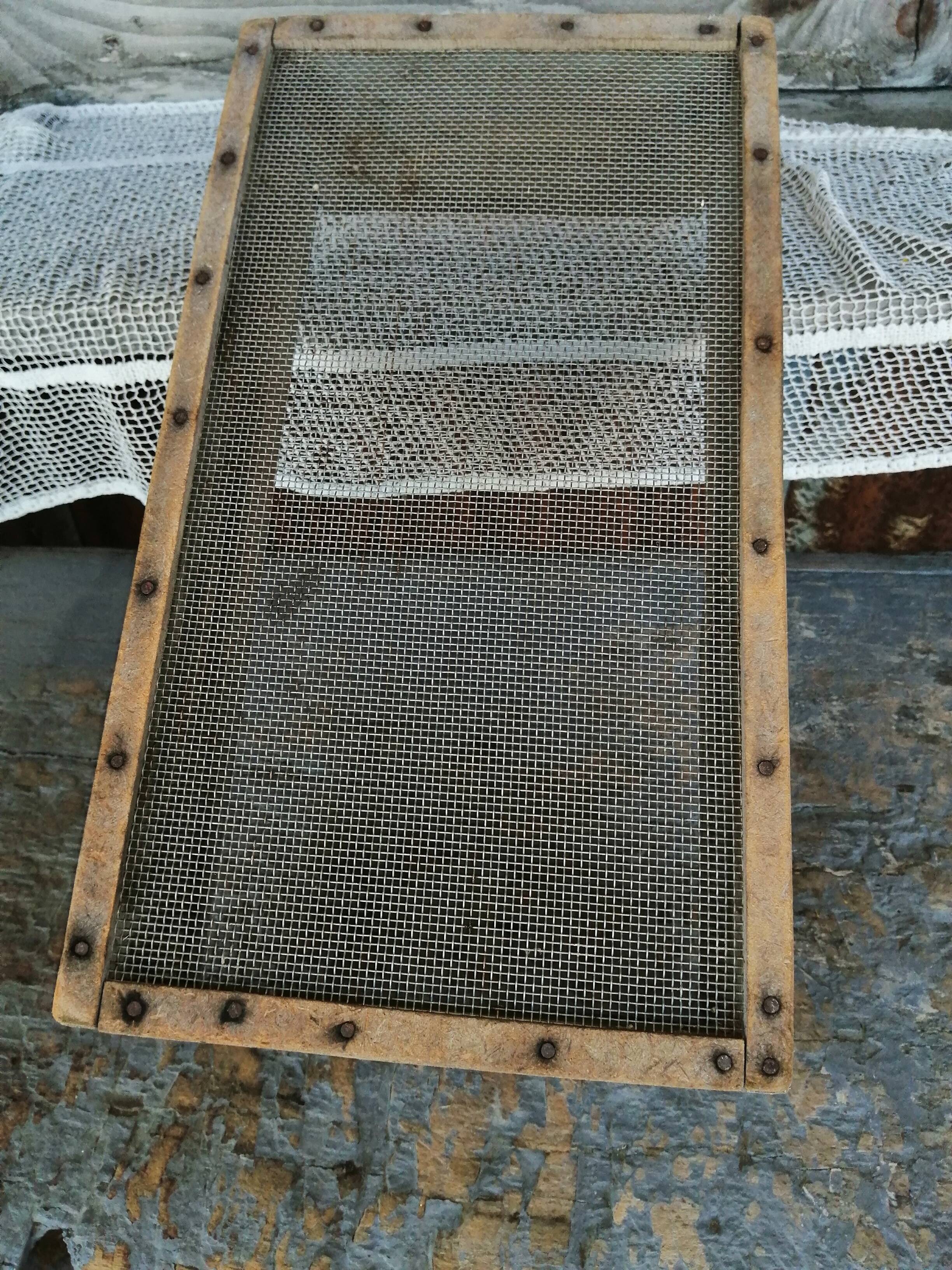 Old grain sieve