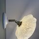 Vintage art deco wall lamp with white Clichy glass shade