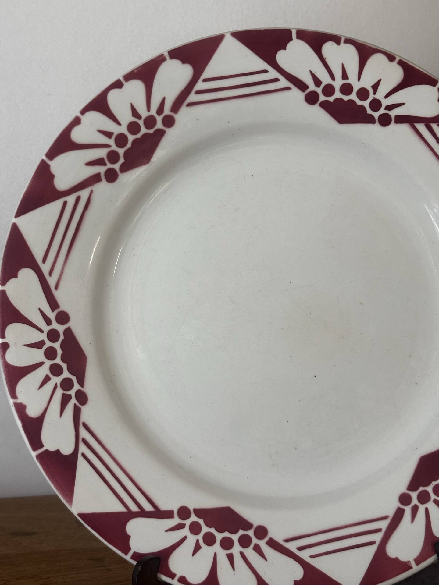 Lot de deux assiettes plates Magnolia St Amand