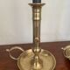 Pair of brass candle holders