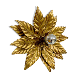 Hans Kogl vintage golden wall lamp