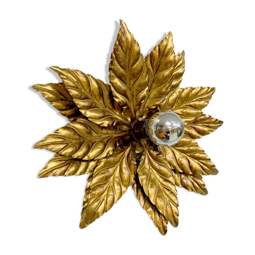 Hans Kogl vintage golden wall lamp