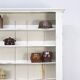 Large Painted Rustic Farmhouse Country Shelving Unit Cabinet