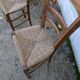 Pair of straw chairs
