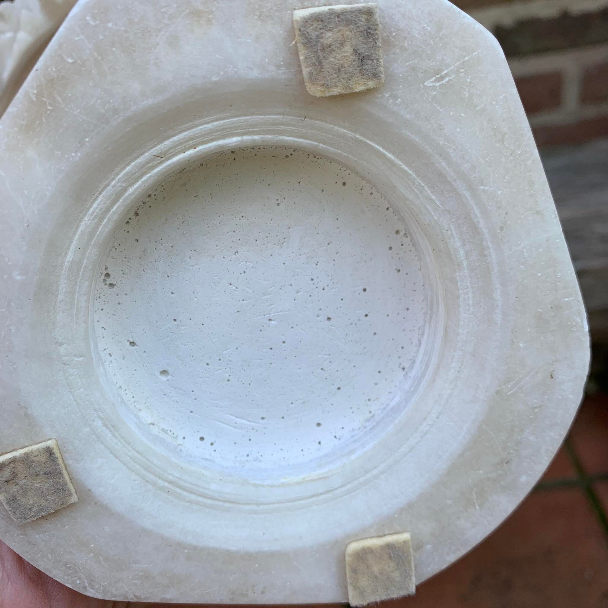 Pair of alabaster cups