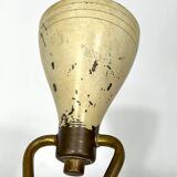 Mid-century attributed Arredoluce lacquered brass orientable table lamp from 50s