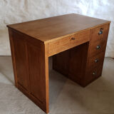 Blond oak desk