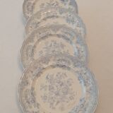 Set of 4 plates in English earthenware