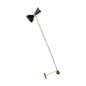 Diabolo floor lamp with counterweight